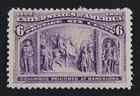 CKStamps: US Stamps Collection Scott#235 6c Columbian Mint HR OG