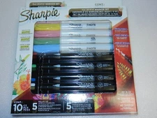 new Sharpie Creative Marker Set 10-Count Multicolor acrylic Markers chisel tip