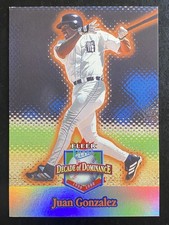 Juan Gonzalez 2001 Fleer Ultra Baseball Decade of Dominance Detroit Tigers #10DD