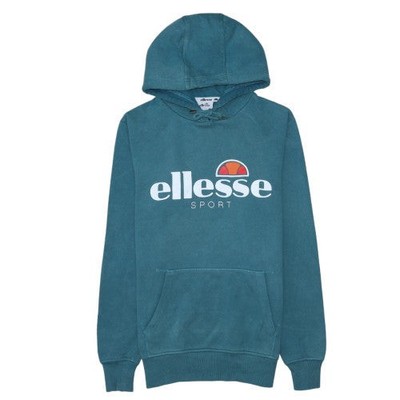Ellesse Damen türkis Hoodie UK 8 Pullover Baumwollmischung sportlicher Stil