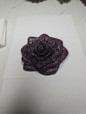 JOAN RIVERS BLOOMED LAVISH PINK ROSE SWARVOSKI CRYSTAL 3