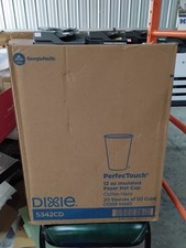1000 Dixie 12oz Insulated Paper Hot Coffee Cups.  New. Unopened Box. 5342CD