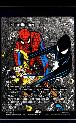 2025 MTG Magic The Gathering MAR SpiderMan Borderless #2 Leyline Binding