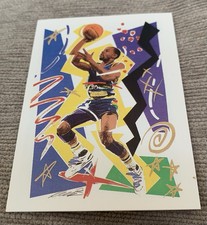 1990-91 NBA Hoops - Art Card Team Checklist Michael Adams #361