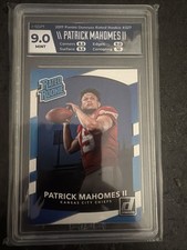 Patrick Mahomes 2017 Donruss Rated Rookie HGA 9.0 MINT