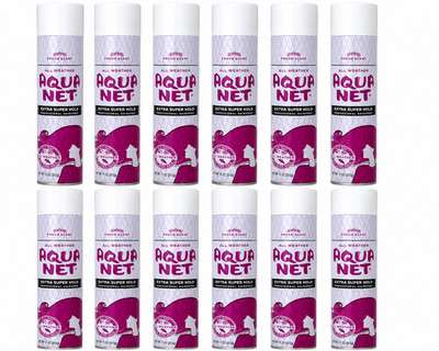 Aqua Net Professional Hair Spray Extra Super Hold Fresh Scent 11 oz (12 Pack)