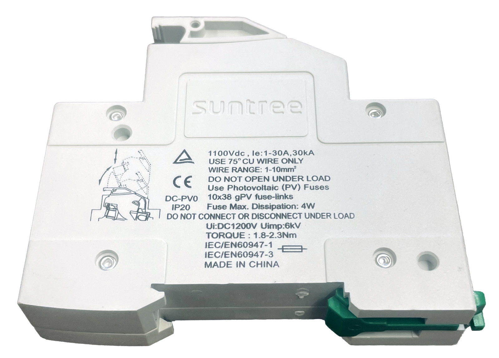Suntree SRD-30 DC Fuse Holder / DC 1100 V – Installed but Never Used