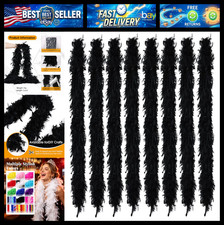 8pcs Feather Boa 45g 2 Yard for Dancing Wedding Party Halloween Costume Decorati