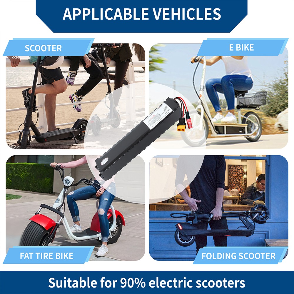 36V Lithium Li-ion E-bike Battery Pack 7.8Ah for Electric Bicycle E Scooter XT30