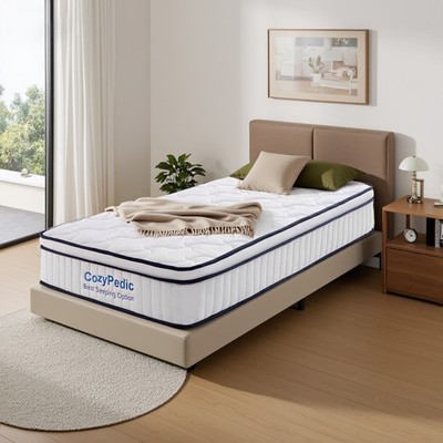 10'' Full/Queen/King Size Medium Firm Mattress with Pocket Springs & Memory Foam