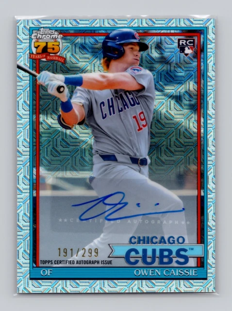 2026 Topps Serie 1 Silver Pack #91C-11 Owen Caissie RC Auto /299 Chicago Cubs