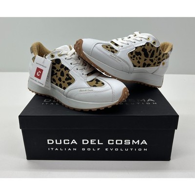 Duca del Cosmo Women's Aviva Golf Shoes White Size 9 NIB #03S