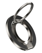 Magnetic Phone Ring Holder Grip, Dual-Side Stand Gun Grey