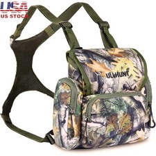 1000D Nylon Binocular Harness Chest Pack Durable Adjustable Storage Outdoor Gear