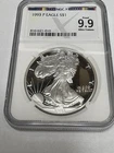 1993-P (PF70) Proof American Silver Eagle $1 ASE NGC