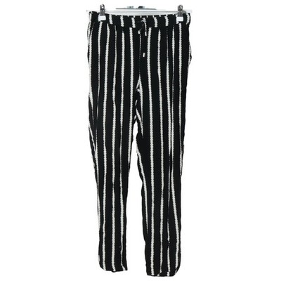 Eksept, Hose, Größe: XS, EKSGOAJOGGER, Schwarz/Weiß, Viskose, Streifen #AEo
