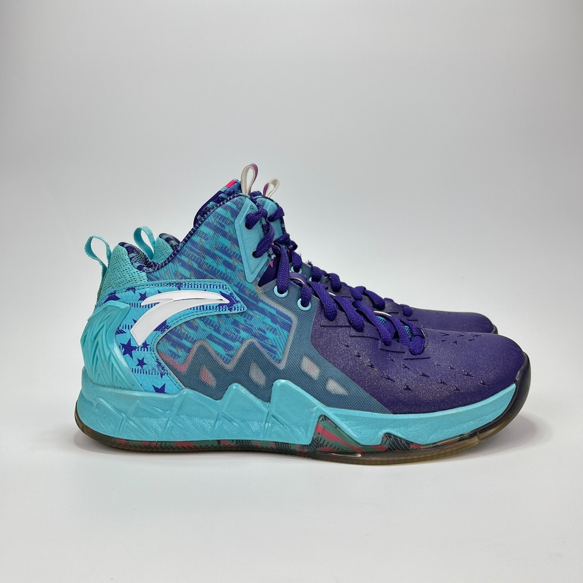 Anta KT2 Klay Thompson Purple Blue All Star Basketball Shoes Men's