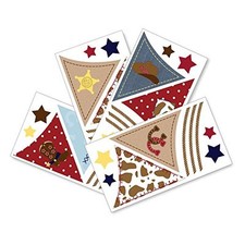 Lambs  Ivy Giddy Up Wall Appliques, Brown/Blue Western Cowboy Stickers