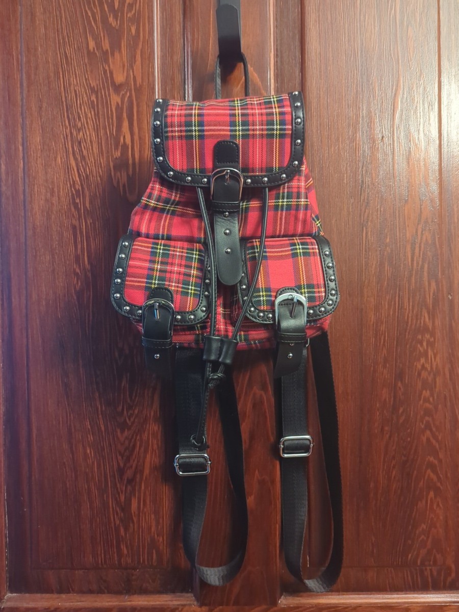 current mood mini backpack CURRENT MOOD Dolls Kill Tartan Plaid Mini Backpack Punk Emo Goth Grunge Bag