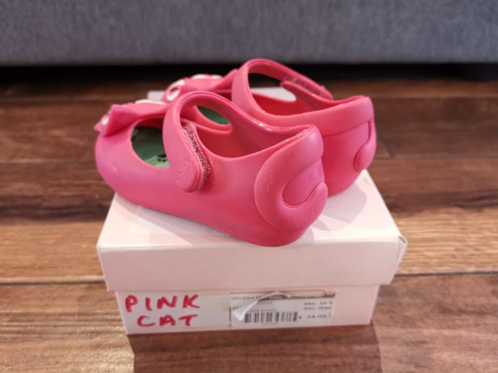 Mini Melissa Ultragirl Pink Cat size 7 toddler vivienne westwood image 3