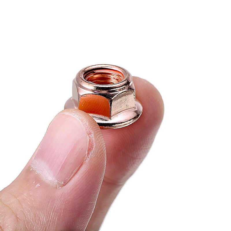 24X M8 Copper Flashed Exhaust Manifold 8mm Nut -High Temperature Nut For On