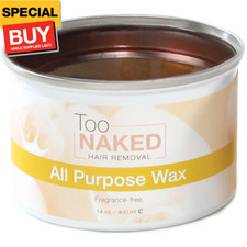 All Purpose Wax, Non-Sticky Salon Wax, 100 Vegan, Fragrance-Free, 14 oz.