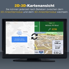 9 Zoll HD GPS Navi Navigationsgerät 8G für Auto LKW PKW Navigation EU 8G+256MB