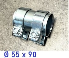 Doppelschelle Rohrverbinder Abgasanlage 55x90mm AUDI A5 B8 Coupe (8T3) 1.8TFSI
