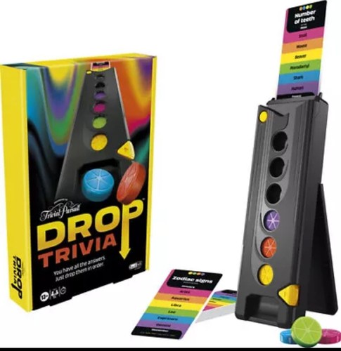 Drop Trivia Game, Electronic Party Board Game from Trivial Pursuit NEW Free Ship - Picture 3 of 8