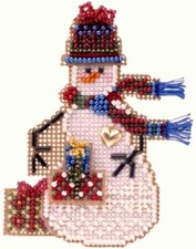 MILL HILL CHARMED ORNAMENT Beaded Cross Stitch Kit GIFT SNOW CHARMER