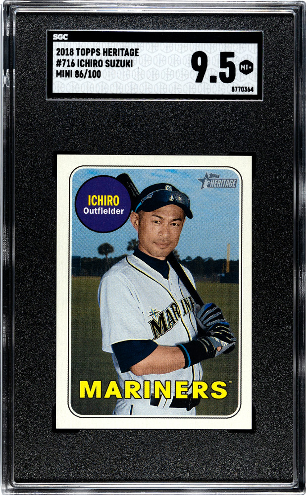 2018 Topps Heritage Ichiro Suzuki #716 Mini SGC 9.5 #86/100