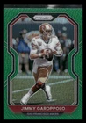 2020 Panini Prizm Football Green Prizm Jimmy Garoppolo #282