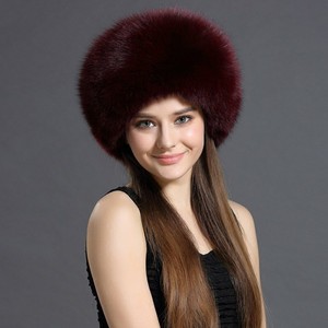 burgundy leather hat