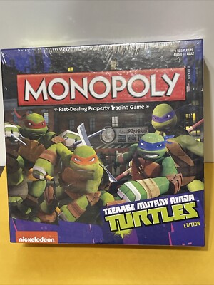 Monopoly TMNT Nickelodeon Teenage Mutant Ninja Turtles Edition New/Sealed
