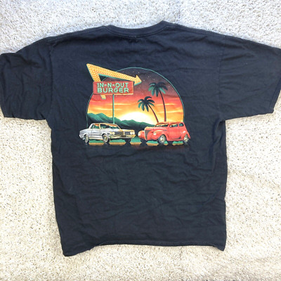 In N Out Burger t-shirt  Men s L hot rod cars