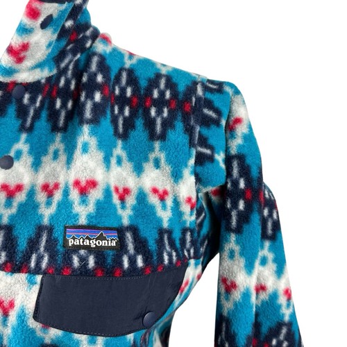 Patagonia Herren XS Synchilla Snap-T Fleece Pullover Jacke Forest Carpet Blau - Bild 8 von 18