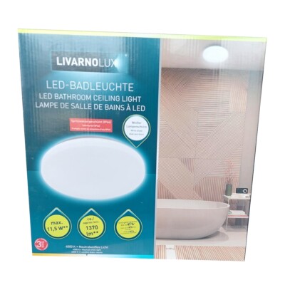 Nettlife LED Panel Deckenleuchte 17W Badezimmerlampe Küchenlampe Flach