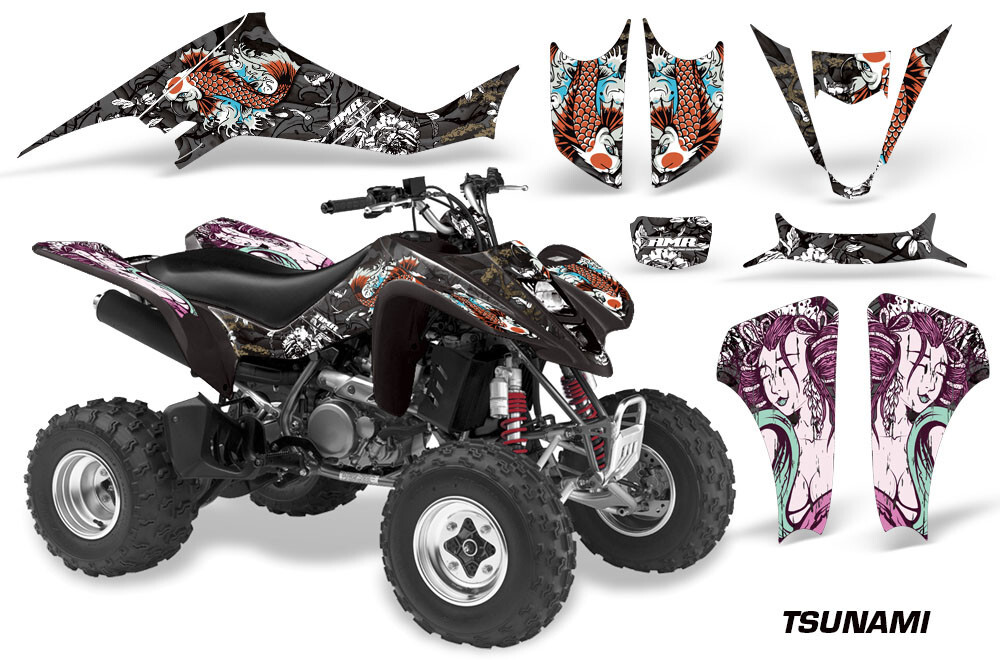 ATV Graphics kit Decal for Suzuki LTZ400 KFX400 Quad 03-08 TSUNAMI