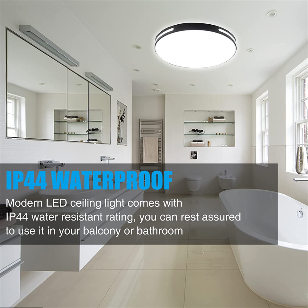 18W Modern Round LED Ceiling Light Bathroom Kitchen Living Room Pendant