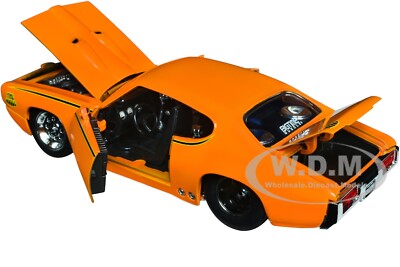 1969 PONTIAC GTO JUDGE PRO STOCK ORANGE 1/24 DIECAST MODEL CAR BY