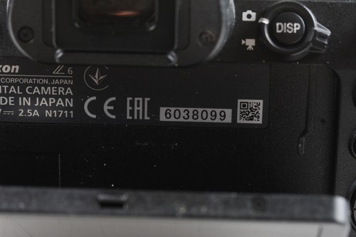 NIKON Z 6 Gehäuse - SNr: 6038099 - Bild 8 von 8