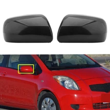 2x Side Door Wing Mirror Cover Cap Shell Left Right For Toyota Yaris 2007-2011