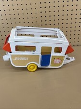 Vintage 1972 WEEBLES POP UP CAMPER Romper Room toy travel trailer Hasbro