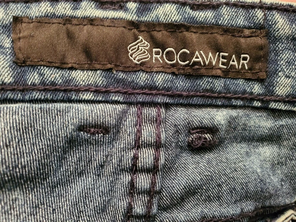 Rocawear Mens Jeans Pants Size 40 x 32 Blue White - Image 2 of 4