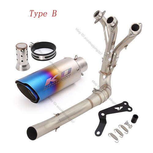For YAMAHA MT09 FZ09 Tracer 9/9GT 2021-2023 Header Pipe Exhaust System Mufflers - Picture 4 of 12