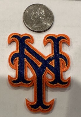 NEW YORK METS Vintage Style Embroidered Iron On Patch.  2 x 2  Awesome!!