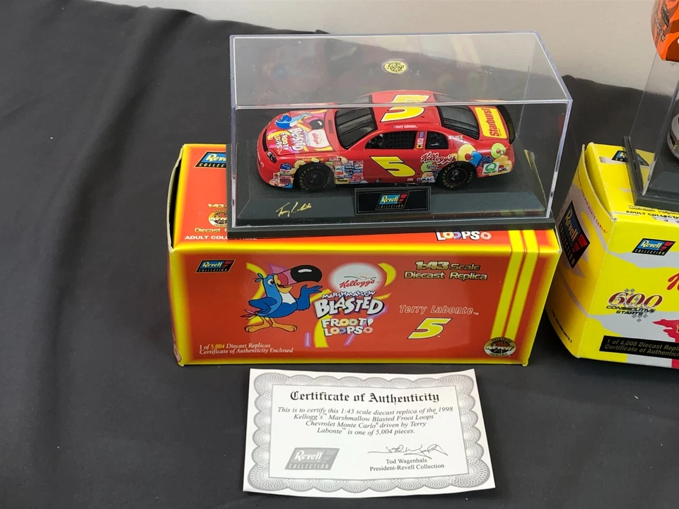 Lot of 5 REVELL 1:43 Diecast KELLOGG'S CHEVROLET MONTE CARLO TERRY LABONTE #5 - Image 3 of 4