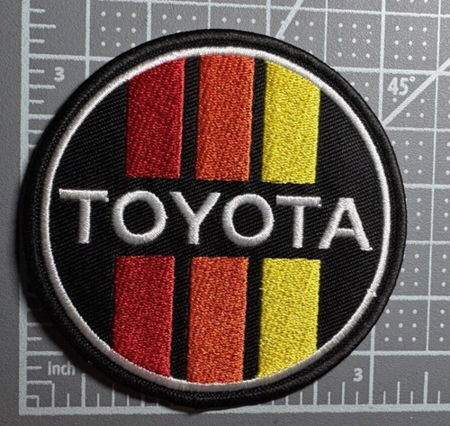 Toyota Motorsports Racing Car Vintage Style Retro 3in Patch Iron / Sew-On - Picture 2 of 4