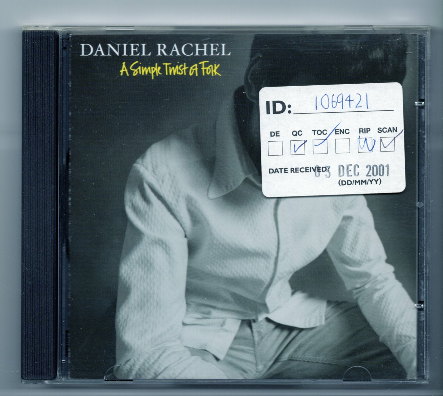 (JG654) Daniel Rachel, A Simple Twist Of Folk - 2001 CD