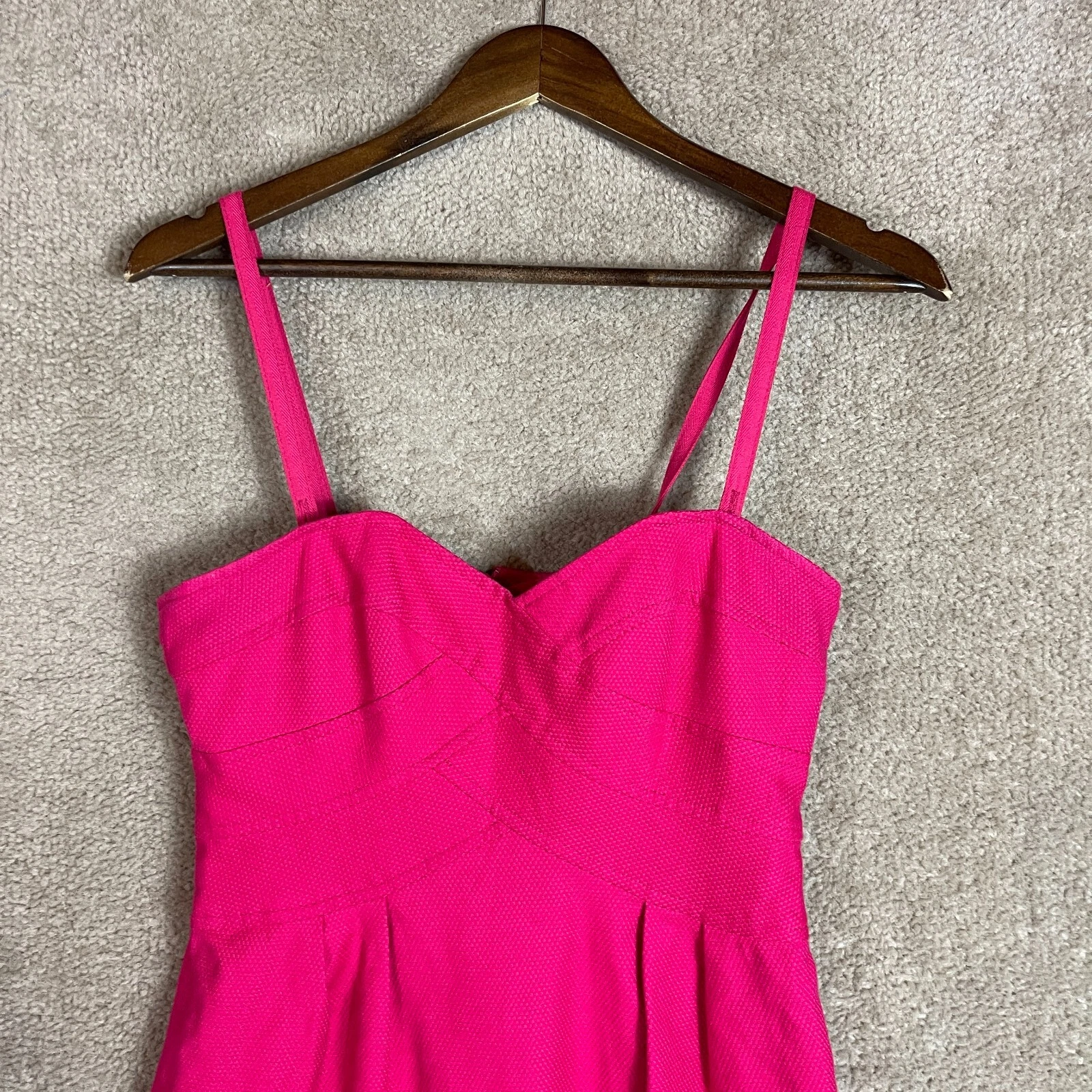 VETEMENTS Abito donna Nanette Lepore 2 tubino rosa bustier spalline rimovibili cotone moderno